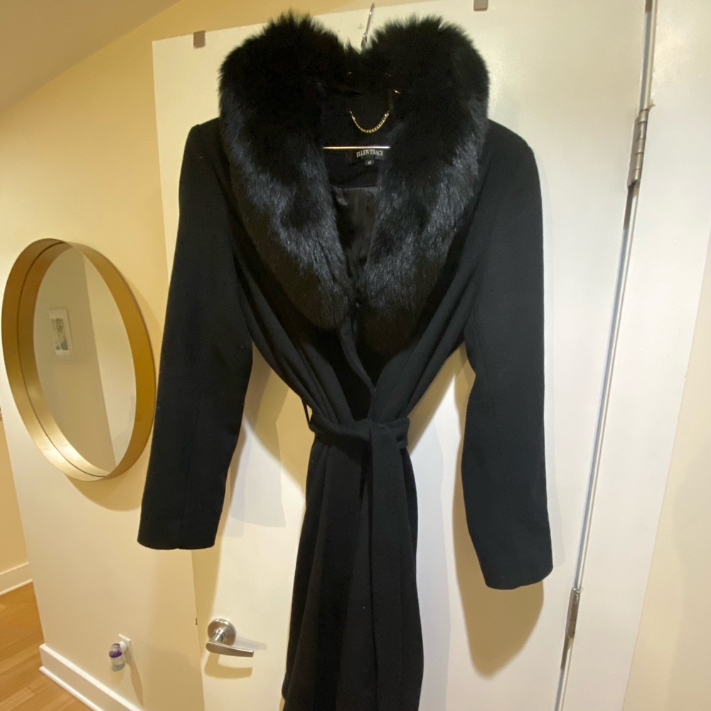 Wool and Fox Fur Coat